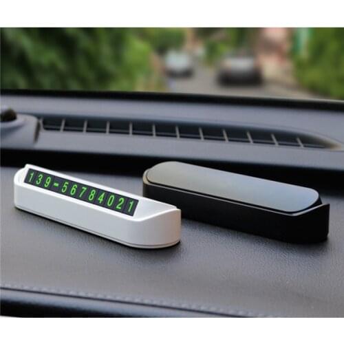 Hidden Car Temporary Parking Card Phone Number Card Plate Telephone Number Car Park Stop Automobile Accessories Car-styling