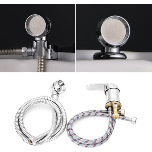 Shampoo Bed Faucet Shower Head with Hose Salon Hairdresser Bathroom Sink Basin Stainless Steel Sprayer Tap Mixing Valves