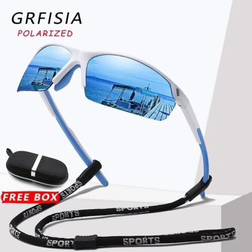 GRFISIA Half Frame Sport Style Polarized Sunglasses Men Women High Quality 2021 Fashion Sun Glasses Outdoor Travel UV400 Goggles