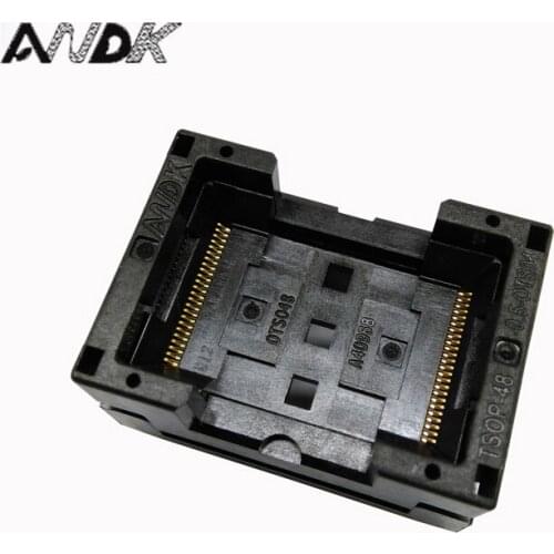 TSOP48-0.5 Open Top Burn in Socket IC Test Socket Standard tsop48 IC354-048-D31/35P Programmer Adapter Wholesale