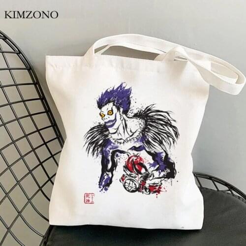 Death Note shopping bag grocery bolsa eco shopping bolsas de tela bag bolsas reutilizables reusable shoping foldable sac tissu