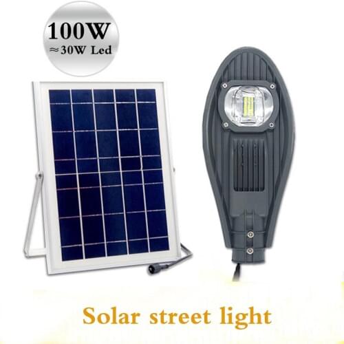 LED integrated solar street lights 50W 100W brightness home garden landscape factory square municipal road lighting Smart lights