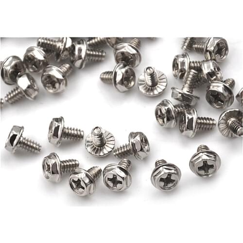 100Pcs M3 Screws Diameter 3mm Length 5mm M3x5 DIY For Computer &Drive New M3*5mm Round Head Screw