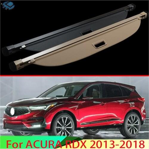For ACURA RDX 2013-2018 Aluminum+Canvas Rear Cargo Cover privacy Trunk Screen Security Shield shade Accessories
