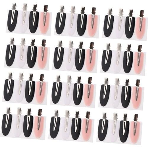 48x No Bend Hair Clips Headwear Barrette Women Hairstyle Bangs Waves Clamps