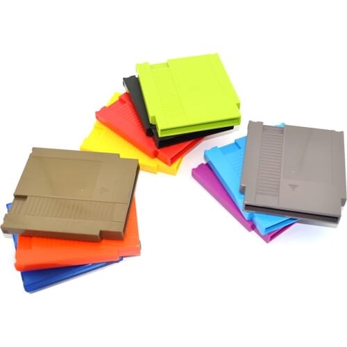 5PCS High Quality 72 Pin Game Card Shell Game Cartridge Repair Parts Shell for NES Cover Plastic Case with 3 screw