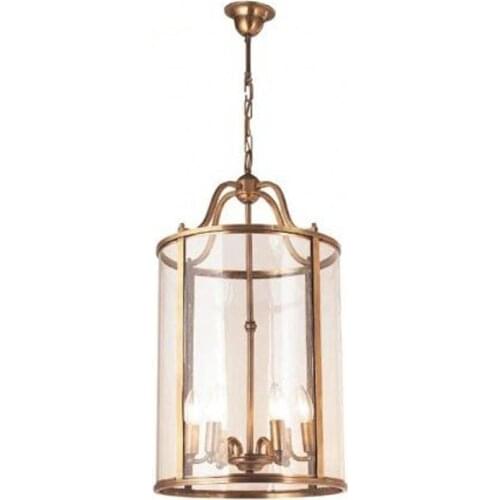American Pendant Lights Stairway Euro style Corridor Home Garden Bronze Carnival Pendant lamp Bird cage villa club lamp