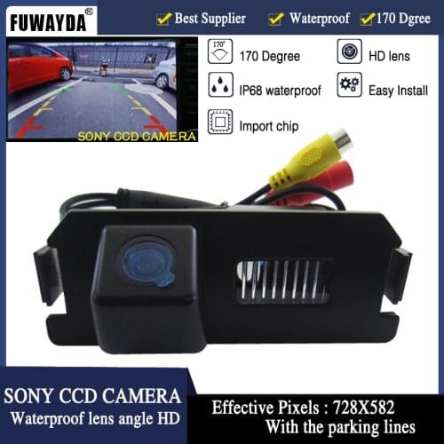 FUWAYDA SONYCCD Chip Car Rear View Reverse Mirror Image Guide Line CAMERA for Hyundai Genesis I30 ROHENS COUPE Tiburon/ Kia Soul