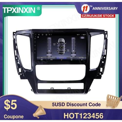 For Mitsubishi Pajero 16-18 128G Android 10 Car Multimedia Player GPS Navigation Headunit Auto Radio Audio Stereo Tape Recorder