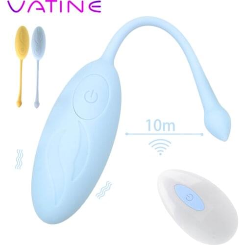 VATINE Wireless Remote Vibrator Wearable Panties Brush Vibrating Egg Vagina Ball G-spot Clitoris Stimulator Sex Toys for Women