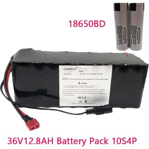 36V 12.8Ah Electric Bike Battery 10S 4P For 250W 350W 500W High Power And Capacity 42V Motorcycle Scooter With 15A BMS