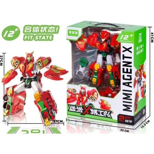 2021 New MiniForce Transformation Updated Version Action Figure Toys Agent Toys X Volt Semey Air Force Toys For Boys Gifts Sets