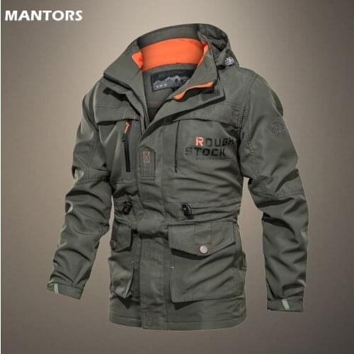 Brand Mens Autumn Jacket Tactical Jacket Outdoor Waterproof Coat Male Jogger Slim Sports Jacket Zipper Street Mens Clothing New