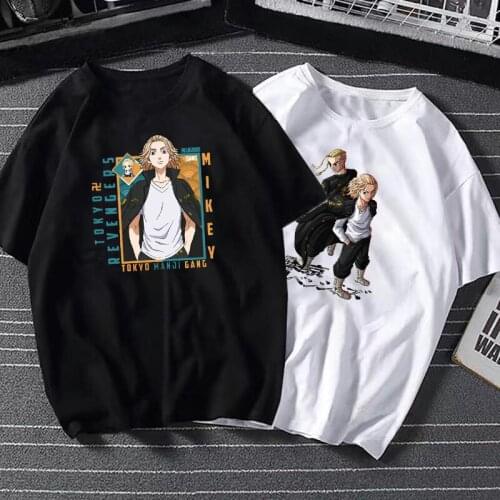 Anime Tokyo Revengers Clothes Street Fashion Casual Tshirt Men Women Hip-hop Hipster Tee Cartoon Pattern Men Clothing Camisetas