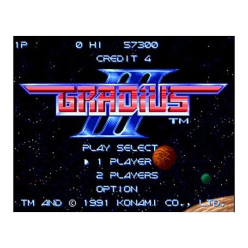 Gradius III 16 bit Big Gray Game Card For USA NTSC Game Player