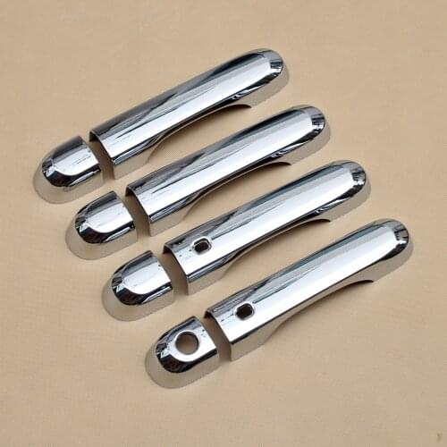 Chrome Smart Keyless Entry Door Handle Cover Trims For Jeep Renegade (BU) 2015 2016 2017 2018 ABS Styling 8Pcs/Set Accessories