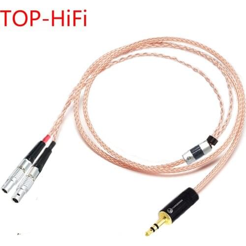 TOP-HiFi DIY Single Crystal Copper Shielding Coaxial Cable For Ultrasone Veritas Jubilee 25E 15 Edition ED 8EX ED15 Headphones