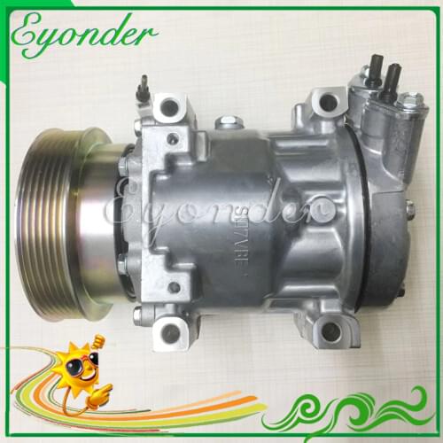 AC A/C Compressor Cooling Pump Sanden SD7V16 for DACIA LOGAN Pickup SANDERO DUSTER 1.4 1.5 1.6 8200802608 8200603434 8200526884