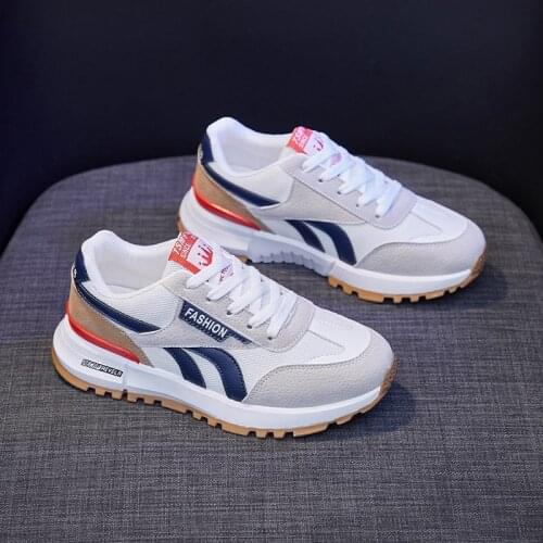 Women Casual Sneakers 2021 Fashion Hot New Thick bottom Lace Up Breathable Mens and Womens Sports Casual Shoes walking outdoor