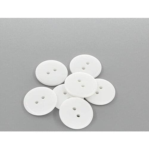 9mm 15mm 20mm 23mm Round Resin Sewing Buttons Vintage DIY Scrapbooking Cloth Needlework White Black Color Two Holes Accessories