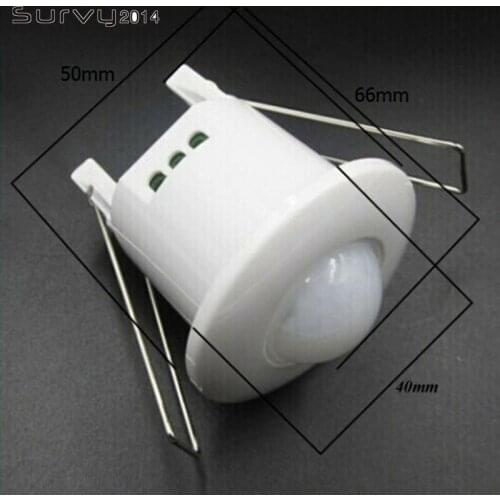 Mini Infrared Motion Sensor Switch 360 Degree PIR Detection Recessed Ceiling Occupancy Motion Sensor Detector Lamp Light Switch