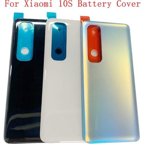 Original Battery Cover Rear Door Back Case Housing For Xiaomi Mi 10S Battery Cover with Logo Replacement Parts
