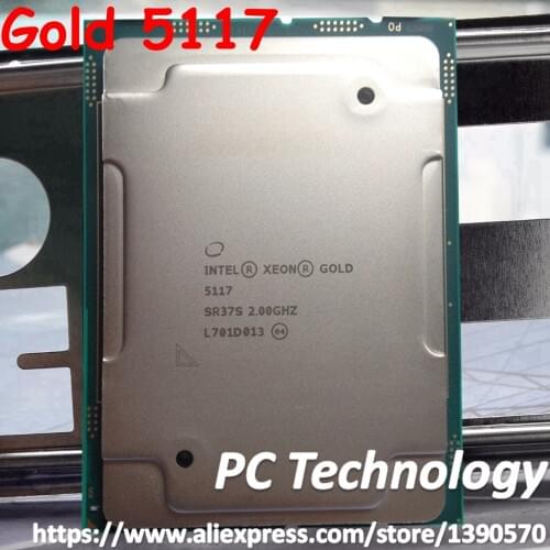 Original Intel Xeon Gold 5117 QS SR37S Gold5117 Processor 19.25M Cache 2.00GHz 14-cores 105W LGA3647 Scalable CPU free shipping