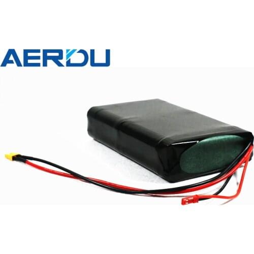 AERDU 36V 10S2P 37V 7Ah Rechargeable 18650 Lithium-ion Battery Pack with BMS for Electric Bicycle 250W +JST XT30 Free Shipping