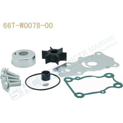 SHCTR Water Pump & Impeller Kit for OEM 66T-W0078-00,Sierra 18-3440,25/30/40HP