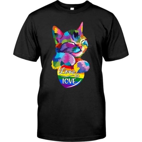 CLOOCL Lovely Cats Cotton T-Shirt Pet Cat Unisex T-Shirt Short Sleeve Casual Tops Cool Cotton Black Man Woman Tees Drop Shipping