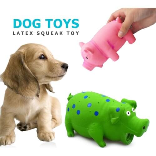 Pet Supplies Dogs Toys Pig Sound Animal Shaped Cartoon Safety Latex Cleaning Teeth Pets Chew Toy Interaction Funny Puppy Toys
