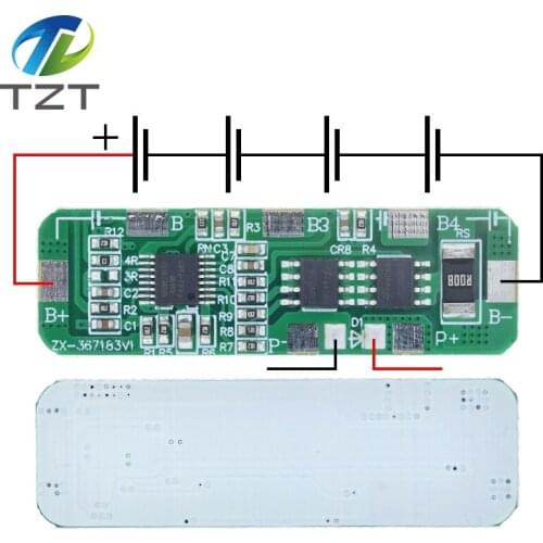 4A-5A PCB BMS Control Protection Board For 4 Packs 4S 18650 Li-ion lithium Battery Cell MOS Transistor Overcharge Short Circuit