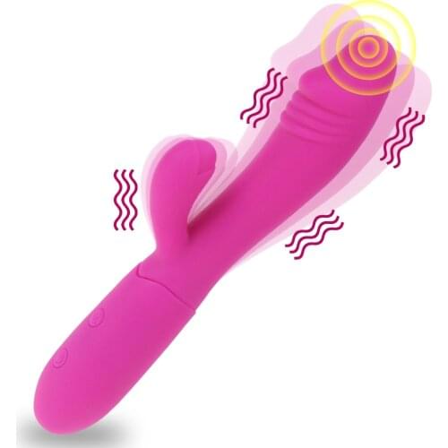 Rabbit Vibrator 10 Modes G Spot Vagina Shocker Sex Product USB Rechargeable Female Masturbation Dildo Vibrator Sex Toy for Woman
