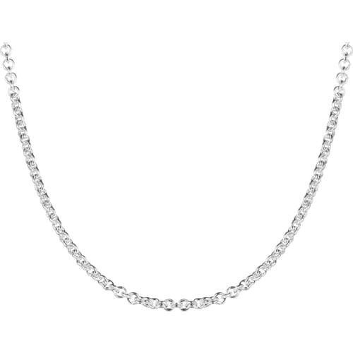 Thick Cable Chain Necklace Genuine 925 Sterling Silver Chains Necklacs for Women DIY Charms Jewelry Making 2021 New Collier