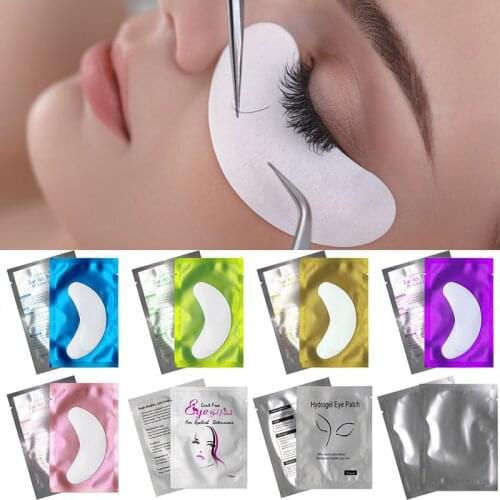 100/50/20 Pairs Wholesale Eyelash Extension Eye Pads Eye Patches Lash Extension Eyelash Pad Gel Patch Support OEM Under Eye Pads