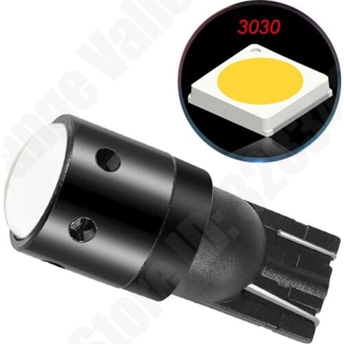 100PCS Super Bright Car LED T10 W5W 2 Turn Side License Plate Light 2825 12961 12396 158 161 168 194 Auto Interior Bulb DC12V