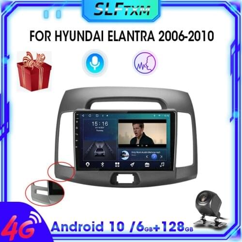 Develuck 2 din Android car Radio multimedia Player for Hyundai Elantra 4 2006-2011 IPS 2.5D No 2din GPS Navigation RDS DSP FM/AM