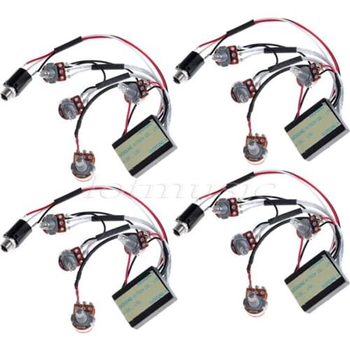 4Sets Belcat 2 Band Active EQ Preamp Circuit for Bass Pickup