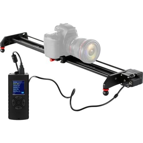 60cm/23.6inch Motorized Camera Slider Video Rail Track Dolly Aluminum Alloy with Remote Control Rechargeable Battery Carry Bag