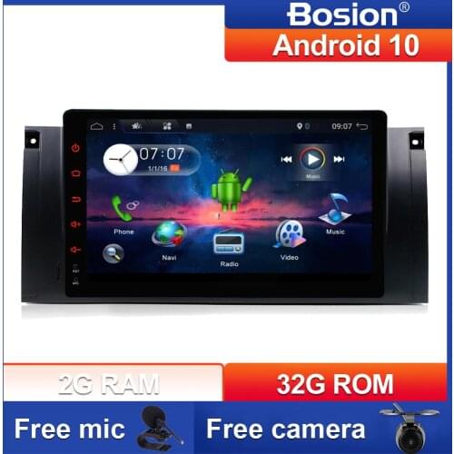 Bosion Android 10 Car Radio Multimedia Video Player for BMW 5 E39 E53 X5 1995-2001 2002 2003 2004 2005 2006 Navigation GPS 2 din