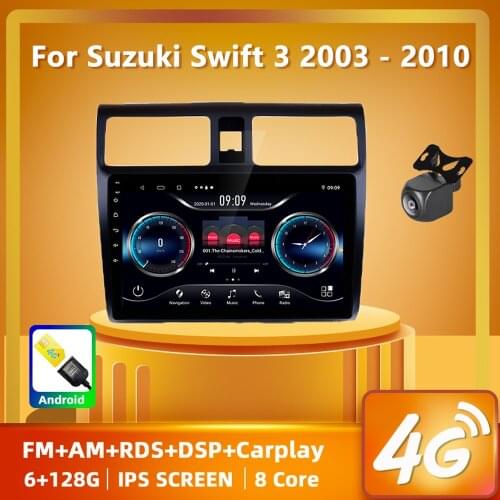 PEERCE For Suzuki Swift 3 2003 - 2010 Car Radio Multimedia Video Player Navigation stereo GPS Android 10 No 2din 2 din dvd