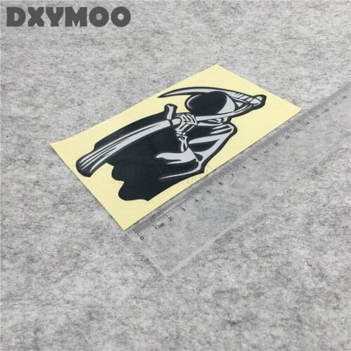 Car Stickers Skull Hunter Knight Auto Window Motorcycle Helmet Vinyl Decals Black