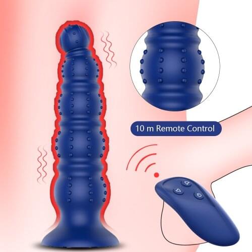 Wireless Remote Anal Dildo Vibrator Male Prostate Massager G-spot Stimulator USB Charging Anal Plug Vibrator Sex Toys For Adults