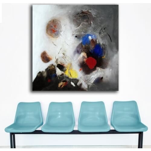 Edmondo Bacci Event #247 Abstract Paiting Home Decor On Canvas Modern Wall Art Canvas Print Poster Canvas Painting No Frame