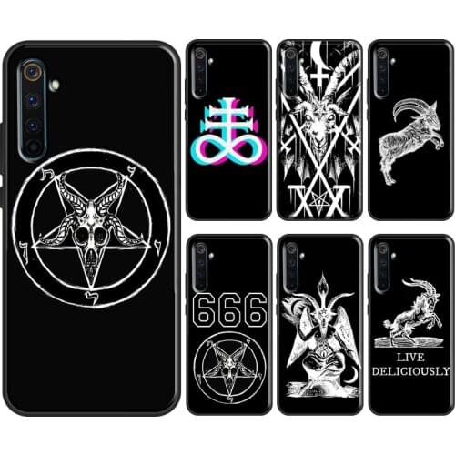 Satanic Pentagram Baphomet For OPPO Realme 7 6 Pro X2 X7 C11 C3 GT Phone Cover For OnePlus 9 Pro 8 Pro 8T Nord Case