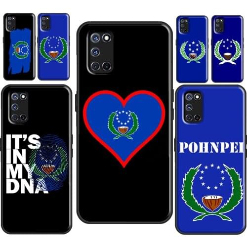 Pohnpei Ponape Flag For OPPO A52 A72 A92 A1K A5 A9 A53 A31 2020 F5 F7 Reno 4 Pro 2 Z Find X3 Pro Case Cover