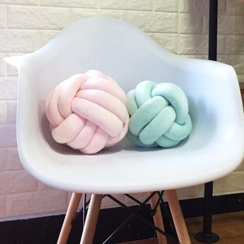 Baby bed Cushion Pillow Fashion Newborn bumper Knot Pillow cuddle pillow baby room decor 30*30cm YBD019