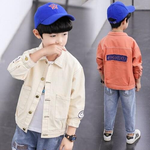 Cotton Jacket Spring Autumn Coat Outerwear Top Children Clothes Kids Costume Teenage School Boy Clothing High Quality
