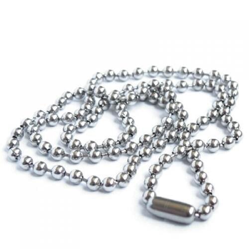 Kili Stainless Steel Bead Metal Bead Necklace Chain