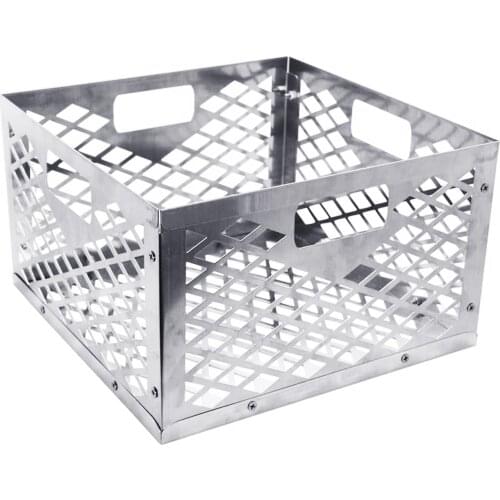 Charcoal Basket Large Capacity Stainless Steel Charcoal Firebox Basket Box Compatible Grilling Barbecue Accessories Tools